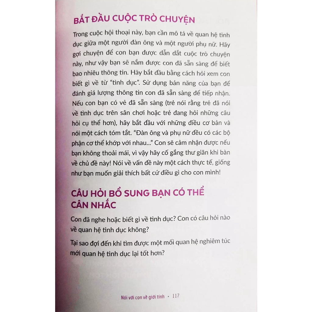Sách Nói Với Con Về Giới Tính