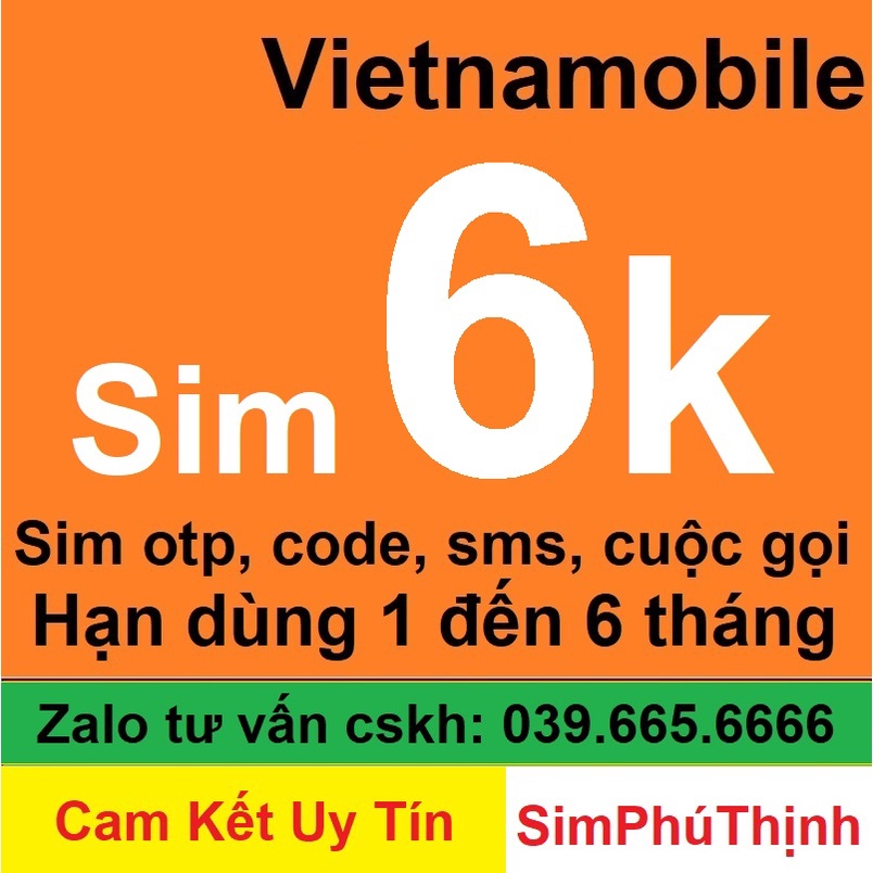 Sim vietnamobile 0đ - Đầu số 092, 05, nhận sms, cuộc gọi, otp, code....