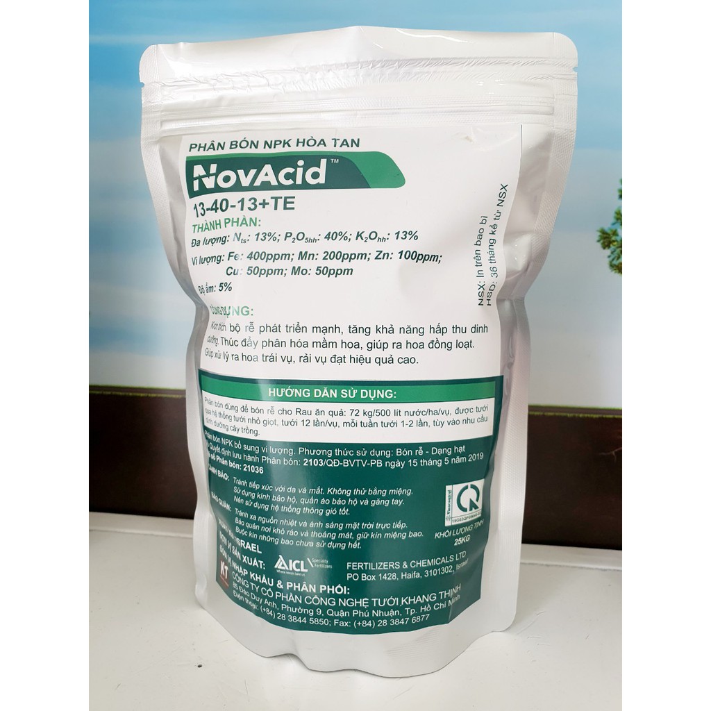 Phân bón Rau Hoa NPK 13-40-13+TE -Israel