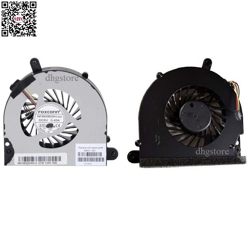 Fan quạt tản nhiệt CPU laptop HP Probook 8560 6560B 8560B 8560W 8560P 6570B 8570P Chuẩn 1