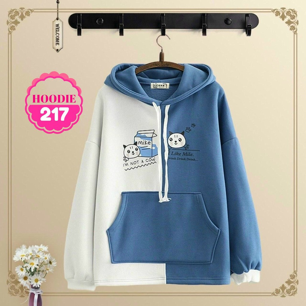 ÁO HOODIE PHỐI MÀU CỰC XINH AHD217 ⚡FREESHIP⚡100% ẢNH THẬT⚡ NN CHUYÊN SỈ - NN STORE | BigBuy360 - bigbuy360.vn