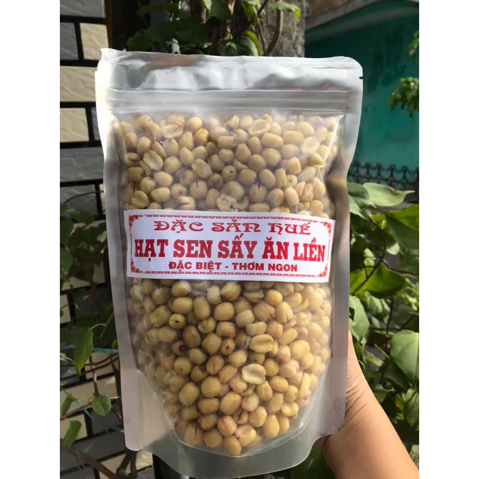 Hạt sen Huế sấy giòn không đường thơm béo giòn rụm (500g)