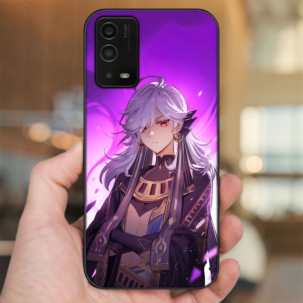 Ốp lưng Oppo A55 4G, A55 5G viền đen in hình Cyno Genshin Impact