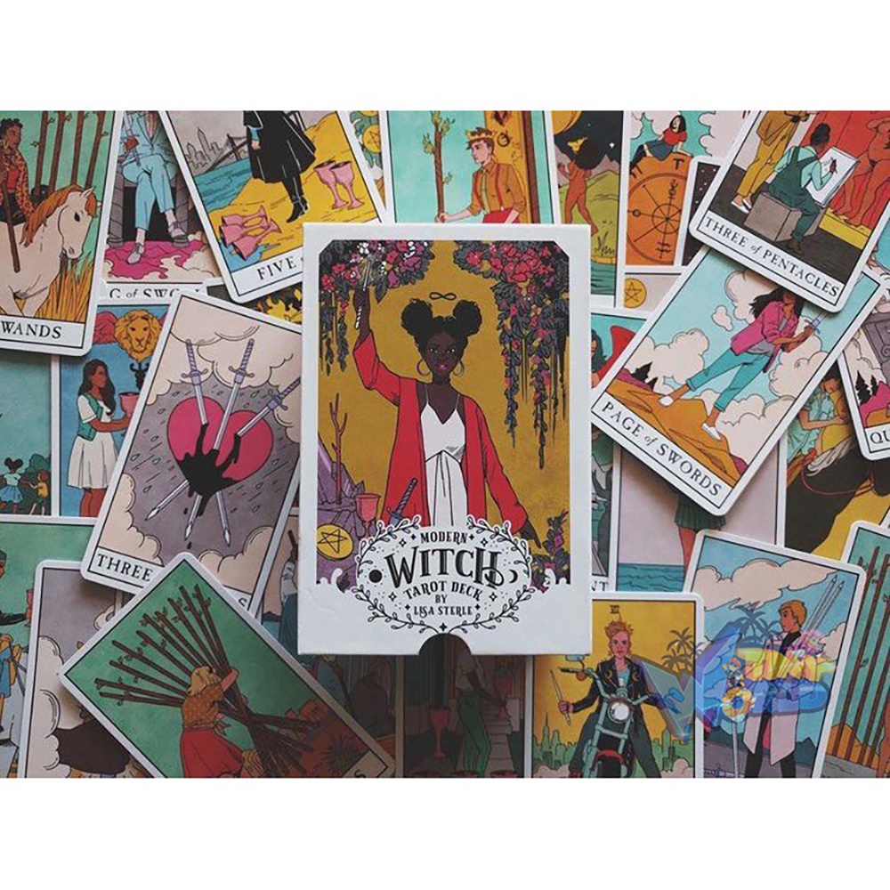[Size Gốc] Bộ Bài Modern Witch Tarot 78 Lá 7x12 Cm Tặng Đá Thanh Tẩy S53