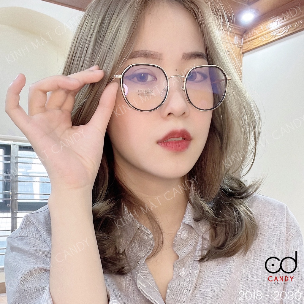 Gọng kính cận tròn đa kim loại 2030 – Kính mắt Candy