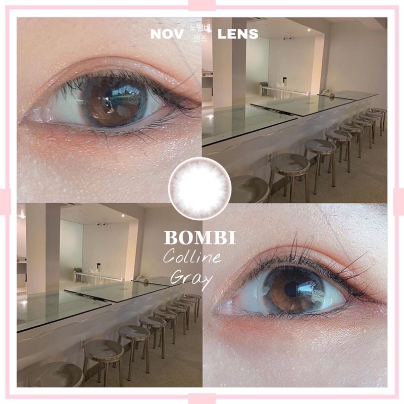 Kính áp tròng BColline Gray màu xám tự nhiên
