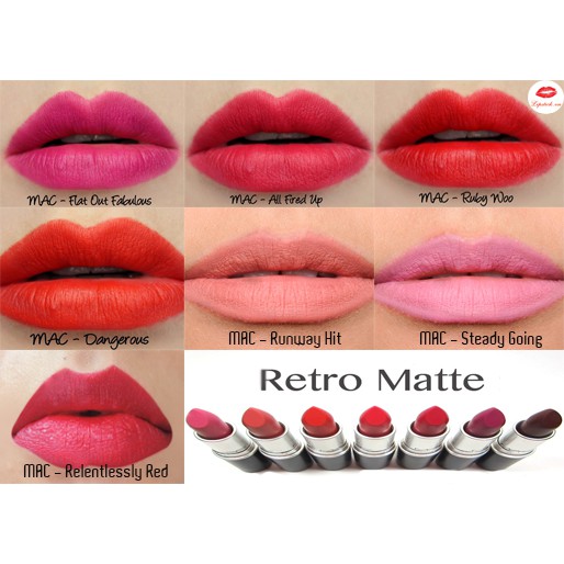 (Hàng Công Ty, Có Tem Nhập Khẩu) Son Thỏi Cao Cấp MAC Retro Matte Lipstick 3g
