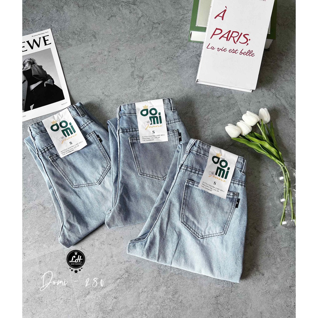 Quần bò baggy màu xanh tua rua hai gối xả lai đậm chất cá tính  Lê Huy fashion Ms 280