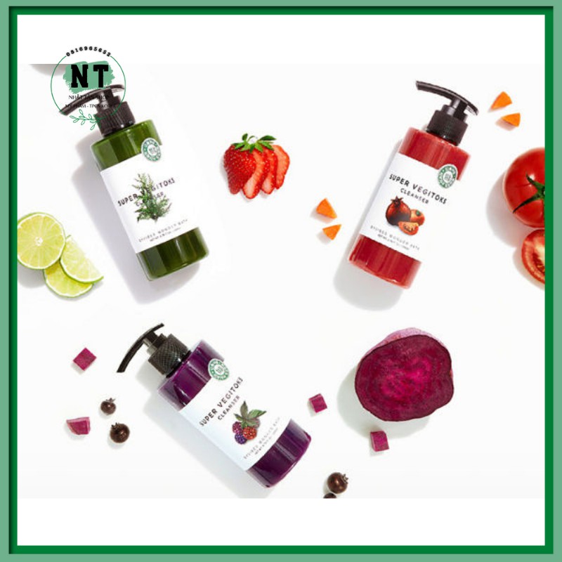 Sữa rửa mặt Super Vegitoks Cleanser - Sữa rửa mặt thiên nhiên, thải độc, dưỡng da | BigBuy360 - bigbuy360.vn