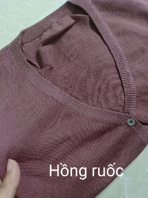 Áo Khoác Cardigan Len Mỏng Cổ Tim | BigBuy360 - bigbuy360.vn