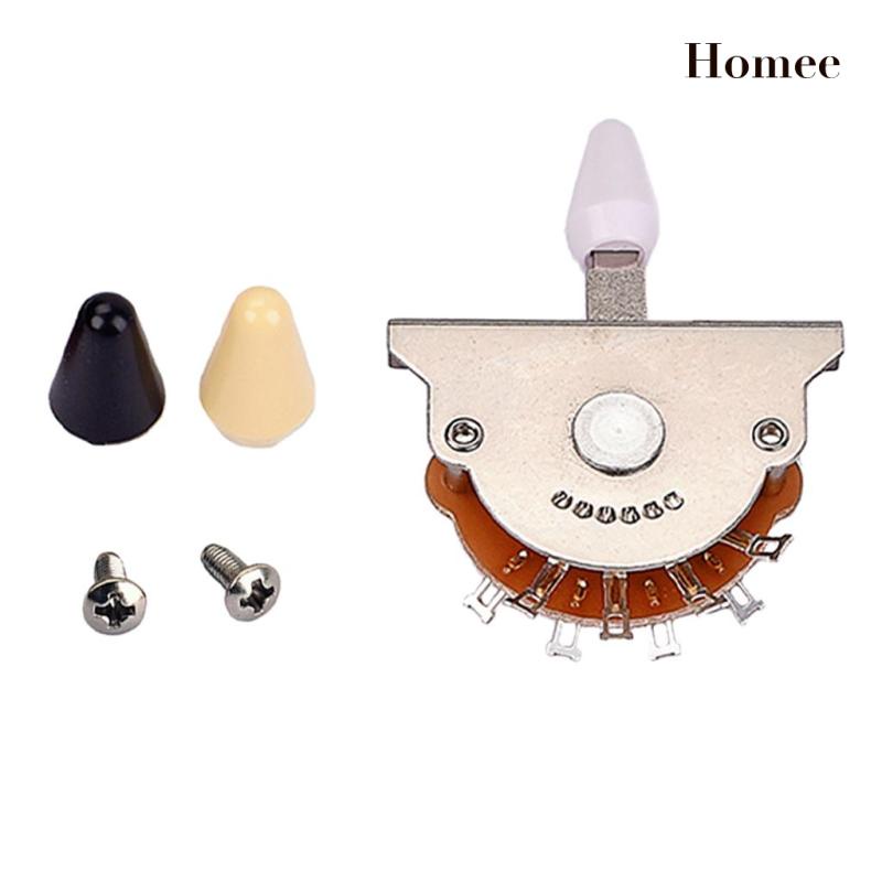 ”Durable Copper Guitar 5 Way Pickup Selector Switch Toggle w/ 3pcs Tips”