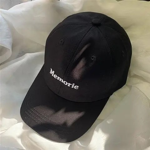 Mũ lưỡi trai memorie Cotton Mềm Thoáng Khí Thêu Chữ Phong Cách Hàn Quốc Cho Nam Và Nữ nón lưỡi trai