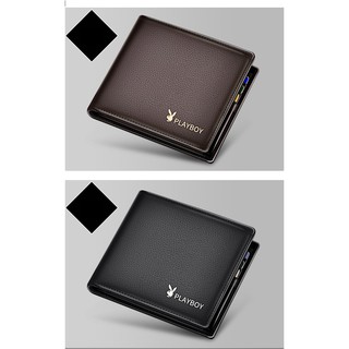 Ví nam sẵn - bóp nam da bò Playboy - ví da bò chính hãng