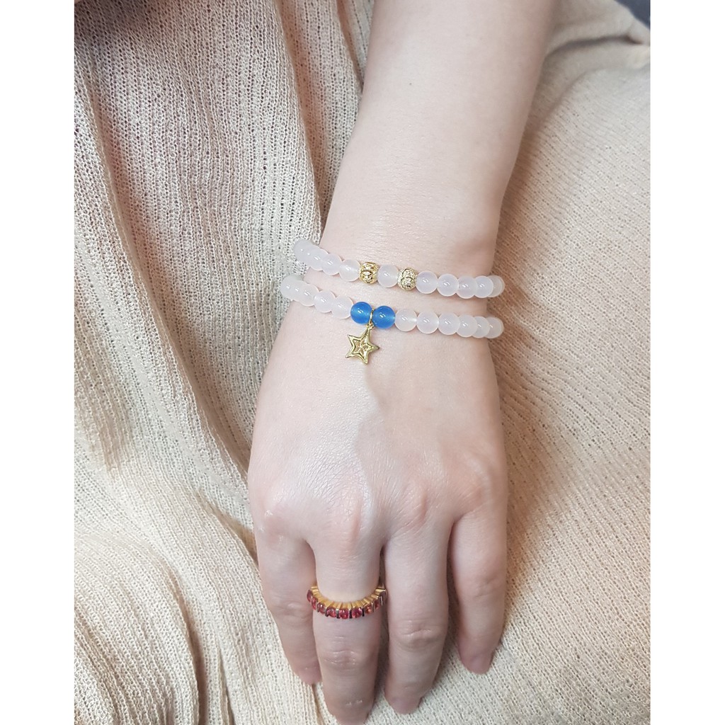 Vòng tay Phong thủy phối mix Charm Bạc 925 may mắn, tài lộc, bình an phù hợp TẤT CẢ các MỆNH - DẠNG QUẤN - Đủ size + Màu | BigBuy360 - bigbuy360.vn