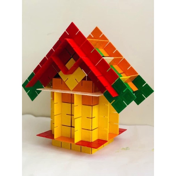 Bộ Đồ Chơi Ghép Miếng Vuông Magic Square Kèm Học Liệu Cánh Diều, Giúp Bé Phát Triển Tư Duy, Sáng Tạo, Sự Tập Trung