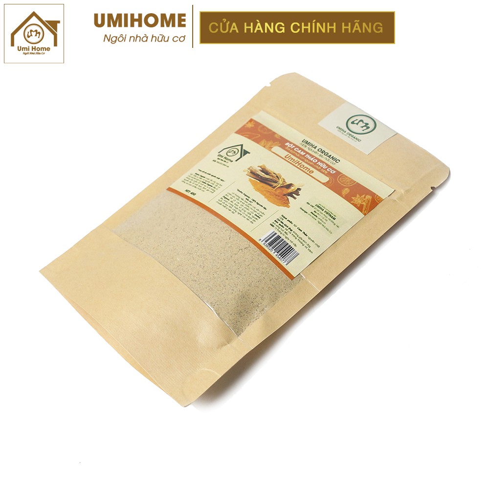 Bột Cam Thảo hữu cơ UMIHOME nguyên chất | Licorice powder 100% Organic 40G