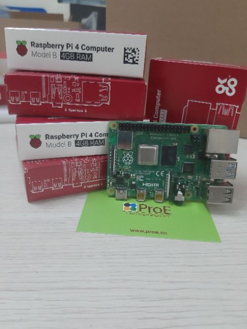 Bộ Raspberry Pi 4 (Model B) bản 2GB/4GB RAM (Combo cơ bản), bảo hành 01 năm