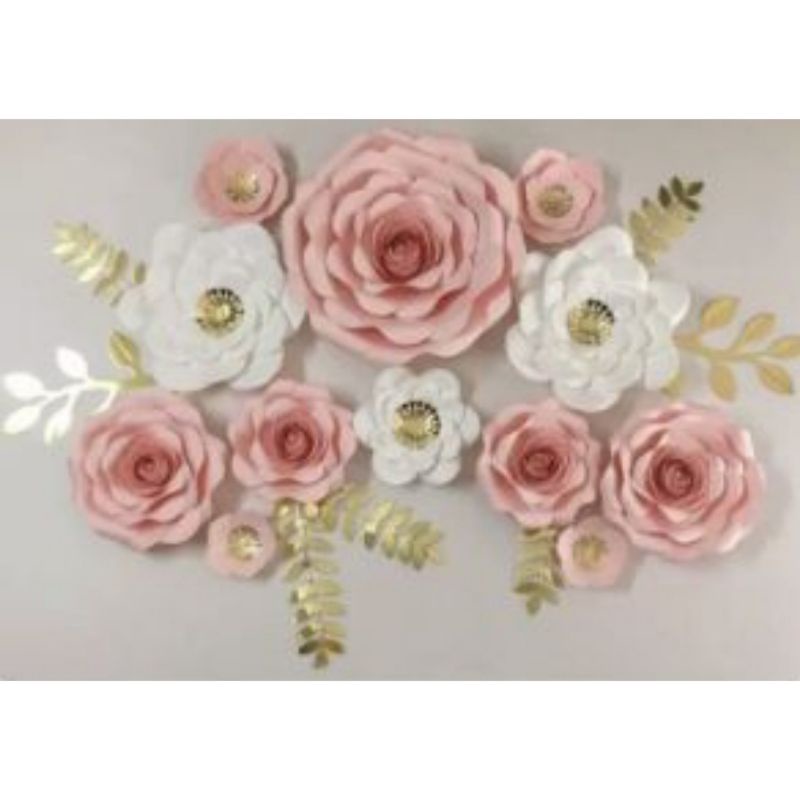 Combo hoa giấy backdrop