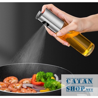 Bình xịt dầu ăn dạng phun sương   chai thủy tinh cao cấp 100ml dùng cho đồ nướng, salad GD548-XitDau