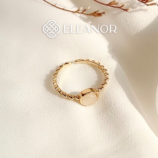 Nhẫn Nữ Eleanor Bạc 925 Cao Cấp Mạ Vàng 14K Thiết Kế Đơn Giản, Vintage Cổ Điển