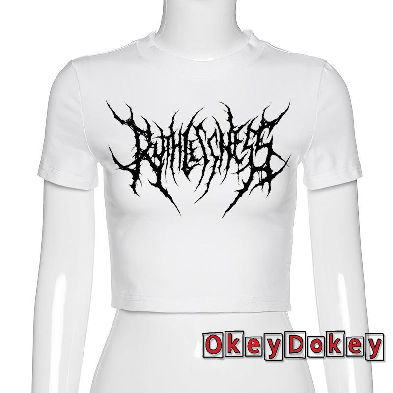 Áo Croptop Cổ Tròn In Họa Tiết Hình Học Quyến Rũ Thời Trang Cho Nữ