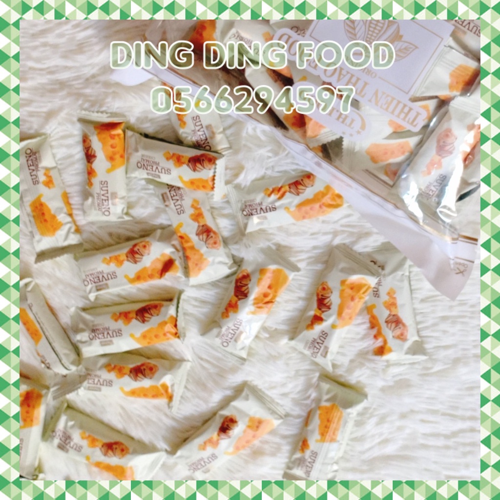 Mới - 500g Bánh Xốp Suveno Vị Phô Mai, Kem Cheese, Sữa Chua Giòn Thiên Thảo, Ăn Vặt Siêu Ngon, DING DING FOOD