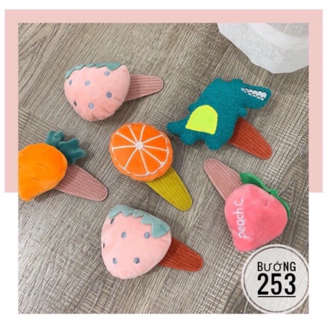 Kẹp tóc stick củ quả 17A