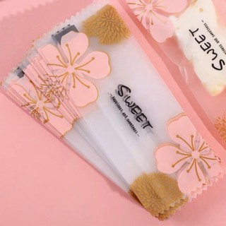 Túi đựng kẹo nougat sakura 9x4cm