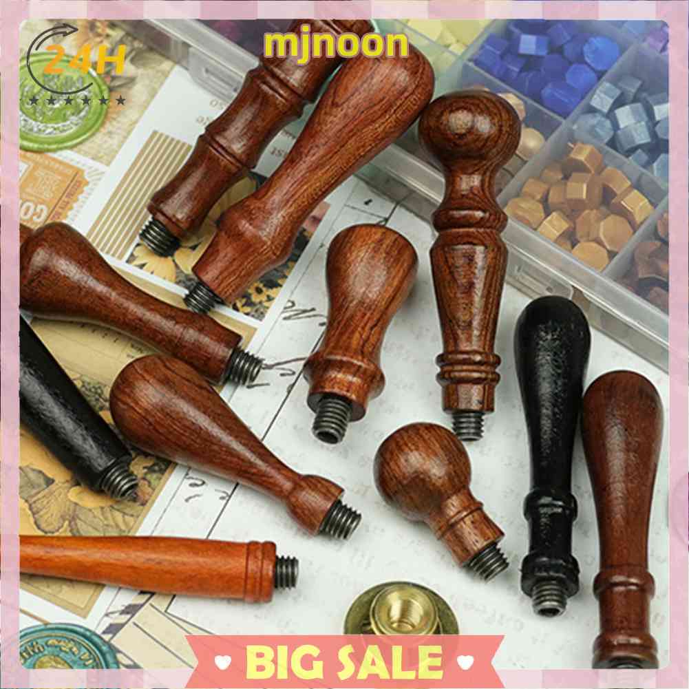 Tay Cầm Gắn Con Dấu Sáp Niêm Phong Thiệp Mời Đám Cưới W00d W00den