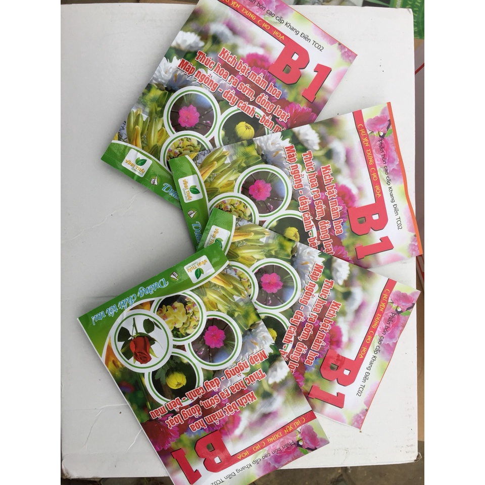 Phân bón hoa B1 - Chuyên dùng cho hoa cúc, hoa hồng, đào, lan