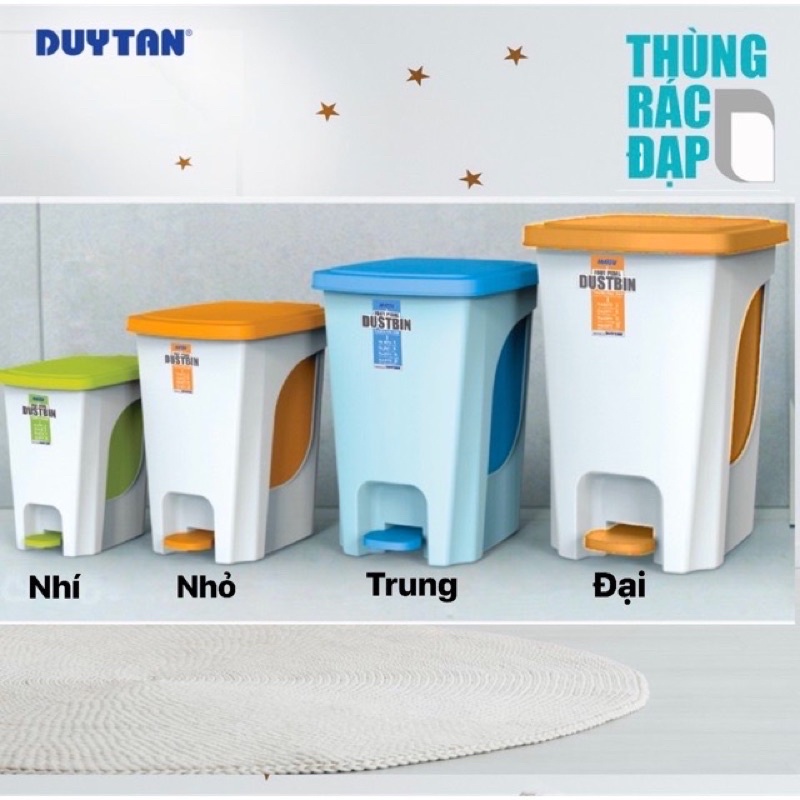 Thùng Rác Đạp Chân Duy Tân-Đạp Chân Nhỏ MATSU-Hàng Chính Hãng