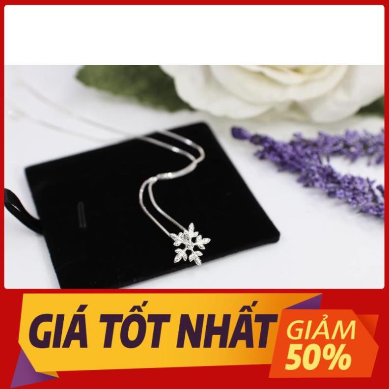 Dây chuyền mặt tuyết bạc ta - vòng cổ mặt tuyết bạc ta - vàng bạc BEEYVN - trang sức bạc 9999