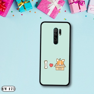 Ốp lưng  Xiaomi Redmi 9 - Lưng nhám viền dẻo in 2D