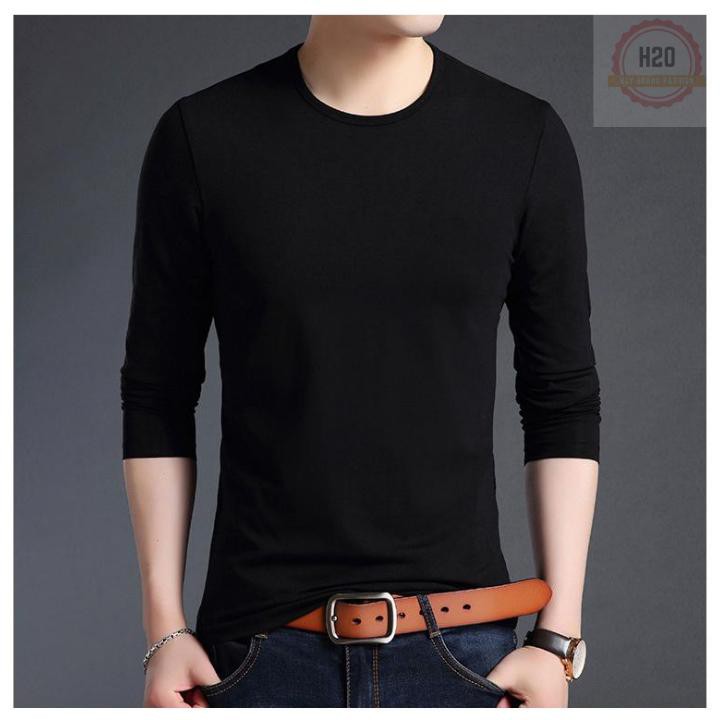 Áo thun nam dài tay vải co giãn 4 chiều dáng ôm body ADT01 [VNXK] | BigBuy360 - bigbuy360.vn