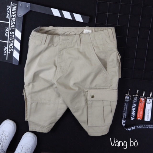 Short kaki túi hộp chuẩn men