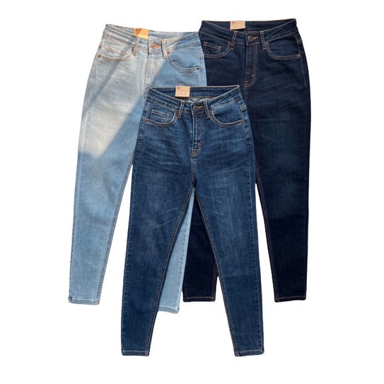 Quần jeans skinny dài 93cm trơn