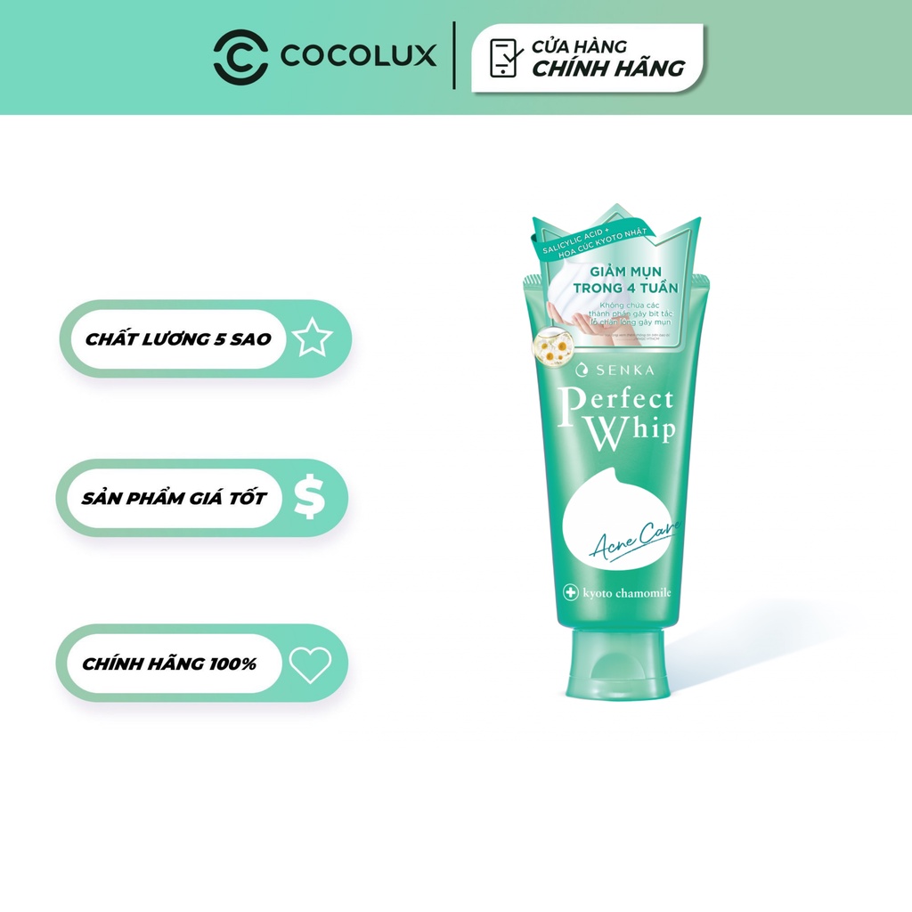 Sữa Rửa Mặt Senka Acne Care Cho Da Mụn 100g Cocolux