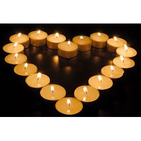 Combo 50 nến Nến Tealight Không Khói xếp hình trái tim , sinh nhật siêu hot