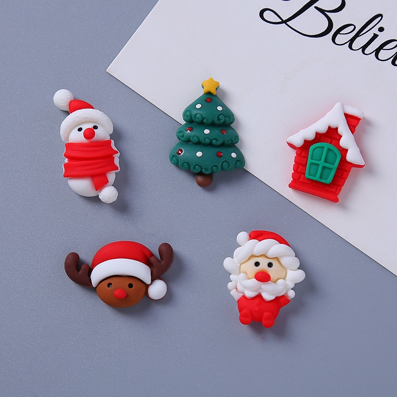 Phụ kiện trang trí cây thông giáng sinh hình ông già noel DIY