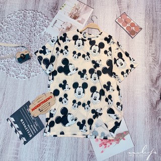 Áo thun mickey be dáng rộng