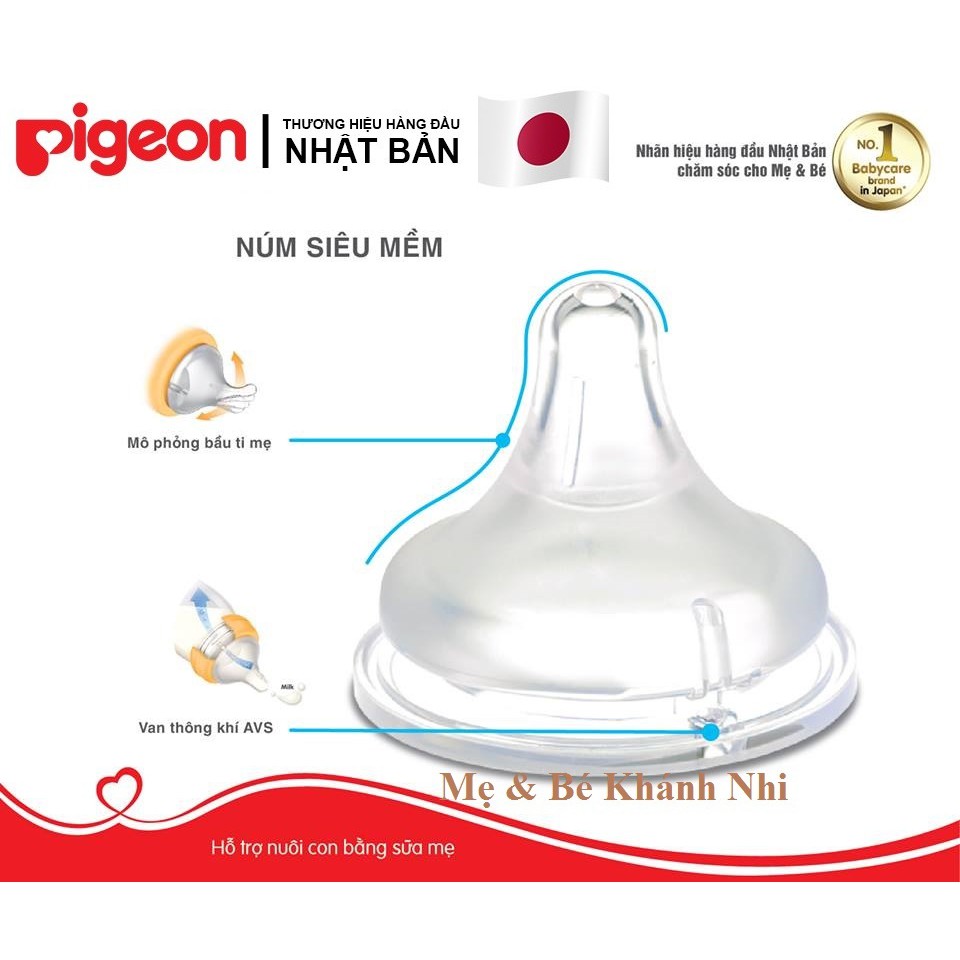 [Mã 267FMCGSALE giảm 8% đơn 500K] Bình Sữa Pigeon PPSU Plus 240ML - Bình Sữa Pigeon Cổ Rộng PPSU Plus 240ML