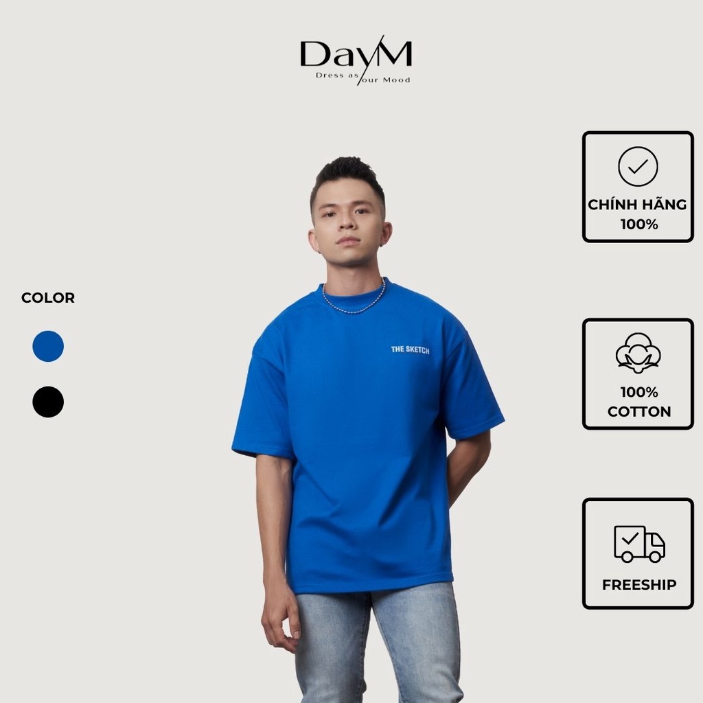 Áo phông DayM oversize 100% cotton - The Sketch
