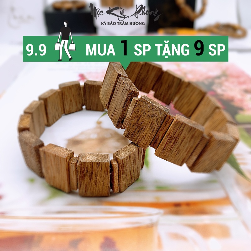 Lắc Tay Trầm Hương Tự Nhiên MỘC KỲ PHONG Bảo Hành Trọn Đời