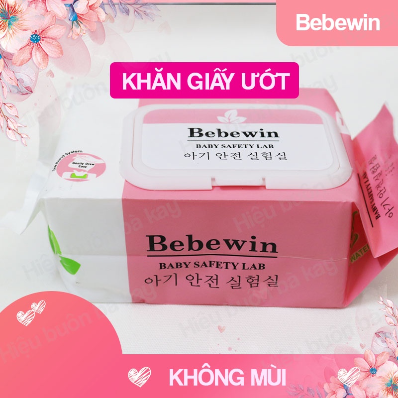 Khăn giấy ướt Bebewin không mùi công nghệ Hàn Quốc