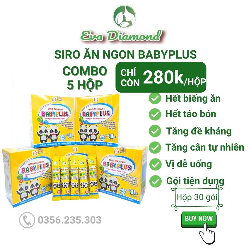 siro ăn ngon hết biếng ăn baby plus giá sỉ cho bé tăng đề kháng tăng cường tiêu hoá Eva Diamond