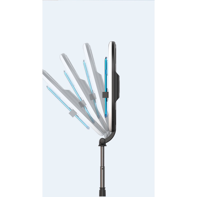 Đèn Livestream Kẹp Điện Thoại, Chụp Ảnh, Quay Video, Livestream Thông Minh A10 - Nhận Diện Khuôn Mặt, Tự Xoay 360 Độ