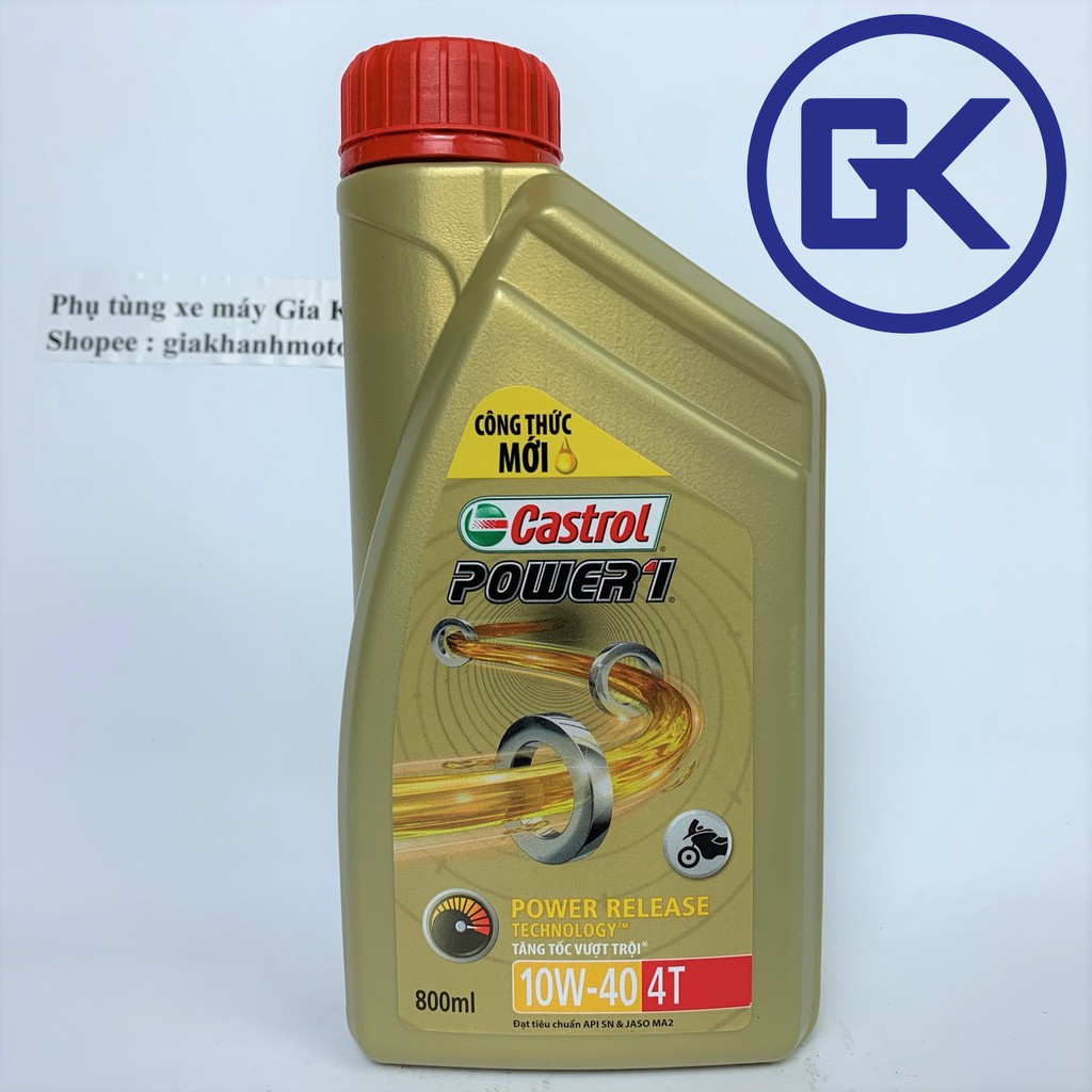 [CHÍNH HÃNG] Dầu nhớt Castrol Power 1 4T 10W-40 ( xe số )