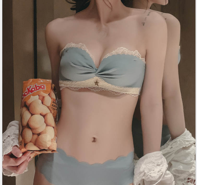 [Mã FASHIONCB94 giảm 10k đơn 0đ] Áo ngực không dây chống trượt phối ren thiết kế gom ngực không gọng gợi cảm cho nữ | BigBuy360 - bigbuy360.vn