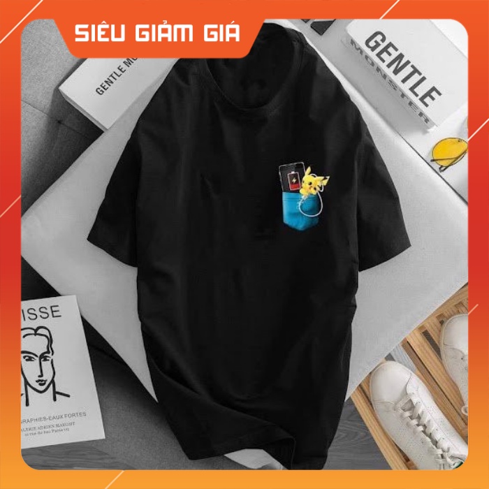 [FREESHIP] Áo thun unisex tay lỡ form rộng POKEMON 2 màu đen,trắng tự chọn, áo phông nam nữ oversize | BigBuy360 - bigbuy360.vn