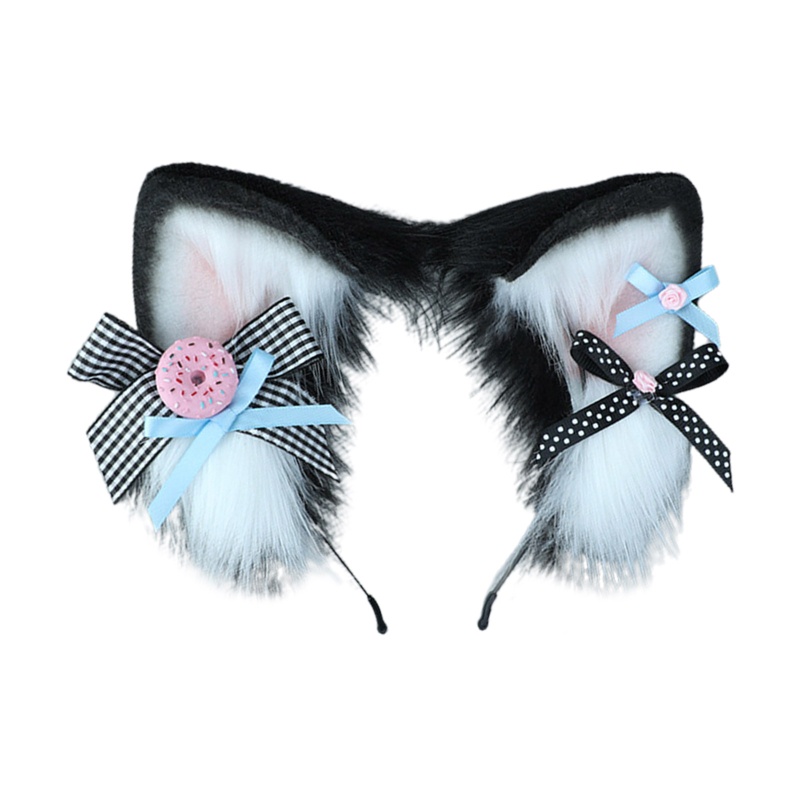 Băng Đô Cài Tóc Hình Tai Thú Bông Đáng Yêu Dành Cho Nữ